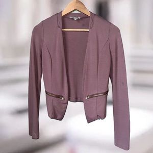 Charlotte Russe Maeve/Purple Crop Blazer / Jacket XS